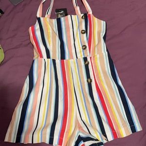 Forever 21 Striped Romper
